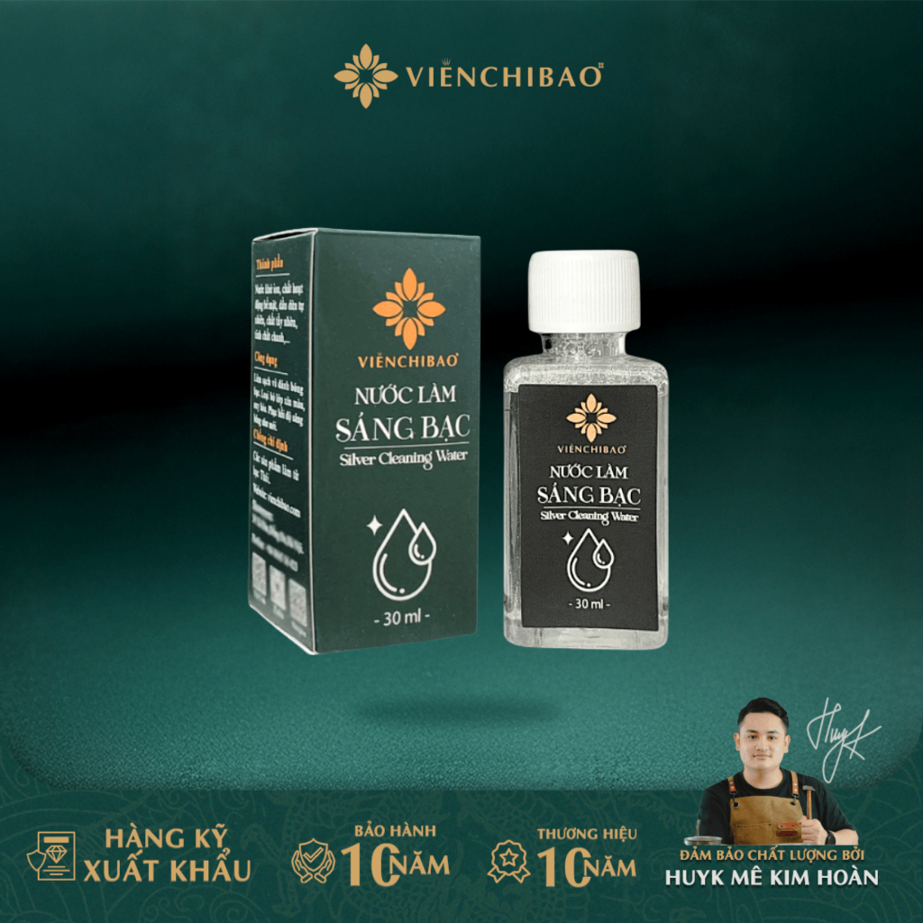 Dung dịch làm sáng trang sức bạc chuyên dụng 30ml thương hiệu Viễn Chí Bảo NRB001
