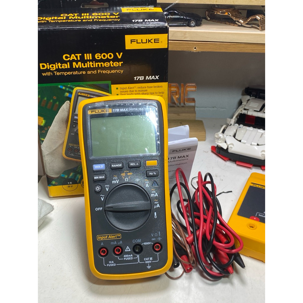 Đồng hồ vạn năng Fluke 17B-MAX đo điện AC/DC đến 1000V chính hãng, an toàn cho thợ điện
