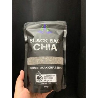 [DATE 2028] Hạt chia tím - đen Absolute Organic túi 500g/ 1kg Úc