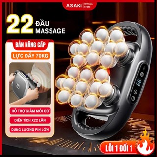 Máy Massage Cổ Vai Gáy Lưng Asaki 22 Đầu Mát Xa Giúp Giảm Đau Mỏi Giãn Cơ Sau Tập Luyện