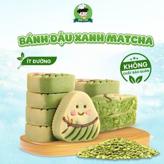 Bánh Đậu Xanh Matcha Ít Đường Shin Food Ít Calo Healthy, Bánh Hoạt Hình Thực Dưỡng Tốt Cho Sức Khỏe Túi 250g, 500g, 1kg
