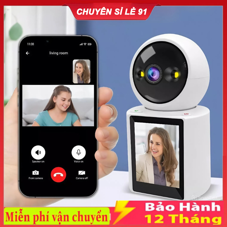 ( CALL VIDEO ) Camera Gọi Video Đàm thoại 2 chiều - Màn hình IPS 2.8 inch , Phát hiện chuyển động