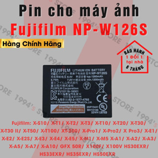  Pin cho máy ảnh Fujifilm NP-W126s dùng cho XS10 XH1 XPro3 XT3 XT2 XT30 XT20 XT200 XT100 XE3 XA7 XA5 XE5 X100V X100F... 