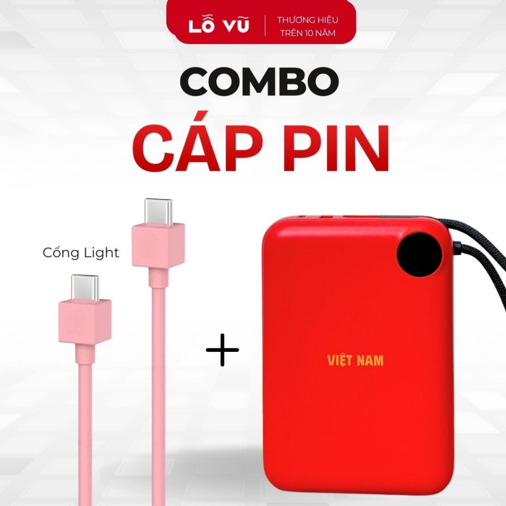 (Combo Cáp Pin) Cáp sạc nhanh 20W C to L Mfish, Pin 9.600 - 20.000 mAh - Phụ Kiện điện thoại, Lỗ Vũ 1, levu01, vuabanlo | BigBuy360 - bigbuy360.vn