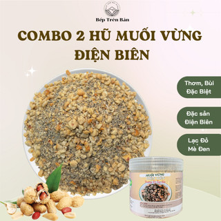  Muối lạc vừng muối vừng đen giã tay thủ công làm từ lạc đỏ nương và vừng đen điện biên đặc biệt thơm ngon- beptrenban 
