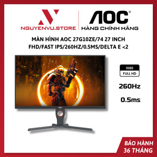  Màn hình AOC 27G10ZE 74 27 Inch  FHD Fast IPS 260Hz 0.5ms Delta E <2  - Hàng chính hãng 