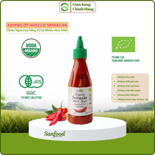 Tương Ớt Sriracha Hữu Cơ 250g – Cay Nồng Tự Nhiên, Thơm Ngon Chuẩn Vị Thái | Lumlum