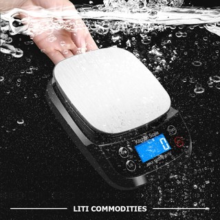  Cân điện tử chống nước hoàn toàn 5kg 0.1g cân thực phẩm & pha chế 