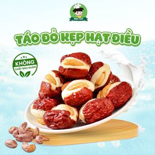 Kẹo Táo Đỏ Kẹp Sữa Lạc Đà Nhân Hạt Điều Không Đường Thơm Ngon Shin Food, Táo Đỏ Kẹp Sữa Lạc Đà Dưỡng Nhan Healthy