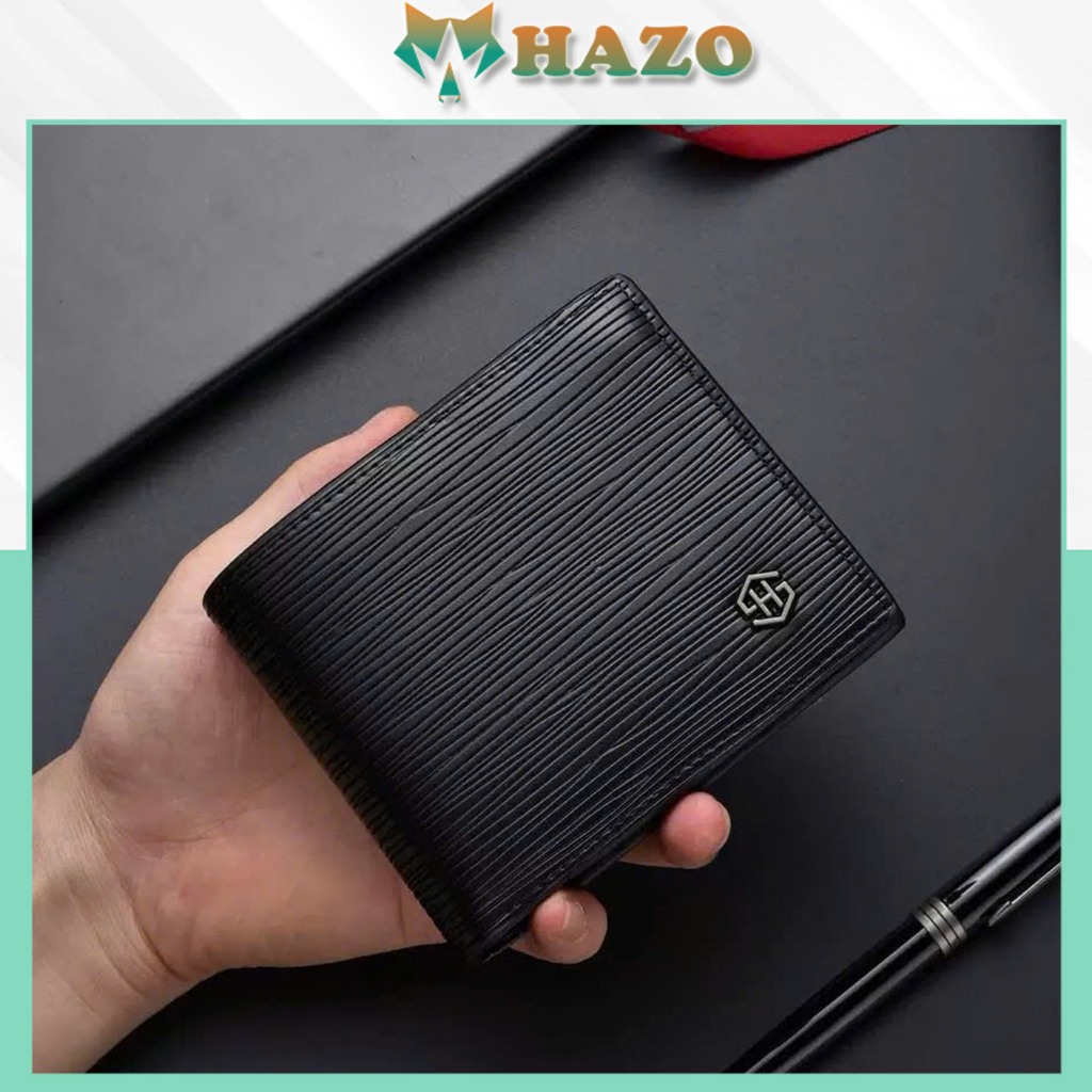 Ví Nam Cầm tay Dáng ngang Da PU Sần Hiện đại V661 Da Xước Bền Bỉ Kiểu dáng Hàn Quốc