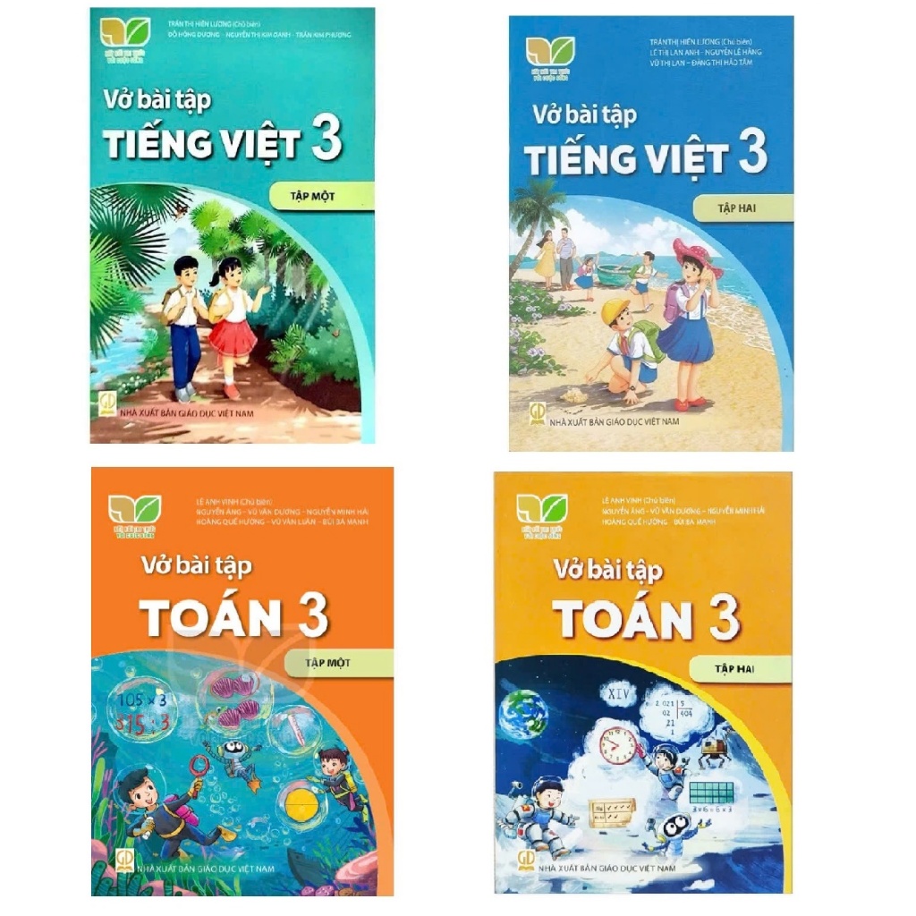 Sách - Tiếng việt và vở bài tập tiếng việt lớp 3 tập 1+2 - chương trình kết nối + bán kèm 1 quyển vở
