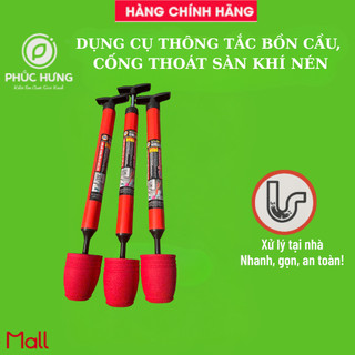 Cây bơm thụt thông tắc nghẽn bồn cầu, cơ chế hoạt động kiểu pít tông - hiệu quả, tiện dụng