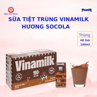 Sữa Tươi Tiệt Trùng Socola VINAMILK 180ml (Thùng 48 hộp x 180ml )