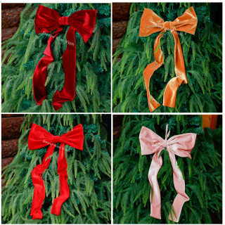  Nơ Nhung Rũ NV21 Sang Trọng Trang Trí Noel Giáng Sinh 