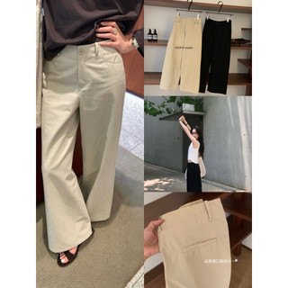 𝗺𝗶𝗲 𝘀𝘁𝘂𝗱𝗶𝗼 - /WGWE/ #w7169 Quần khaki dài ống rộng cài khuy mẫu mới