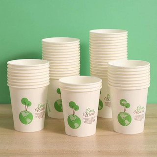  Combo 50 cốc giấy - cốc giấy nhập khẩu dùng 1 lần ăn toàn tiện dụng - dung tích 235ml 