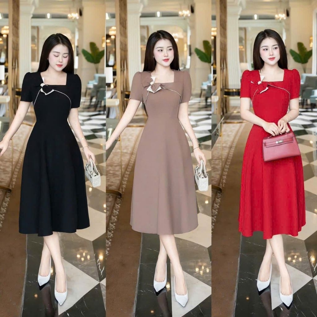 Đầm Đi Tiệc Nhiều Size Bigsize Thanh Lịch Công Sở,Đầm Váy Nữ Tặng Mẹ 40-71kg