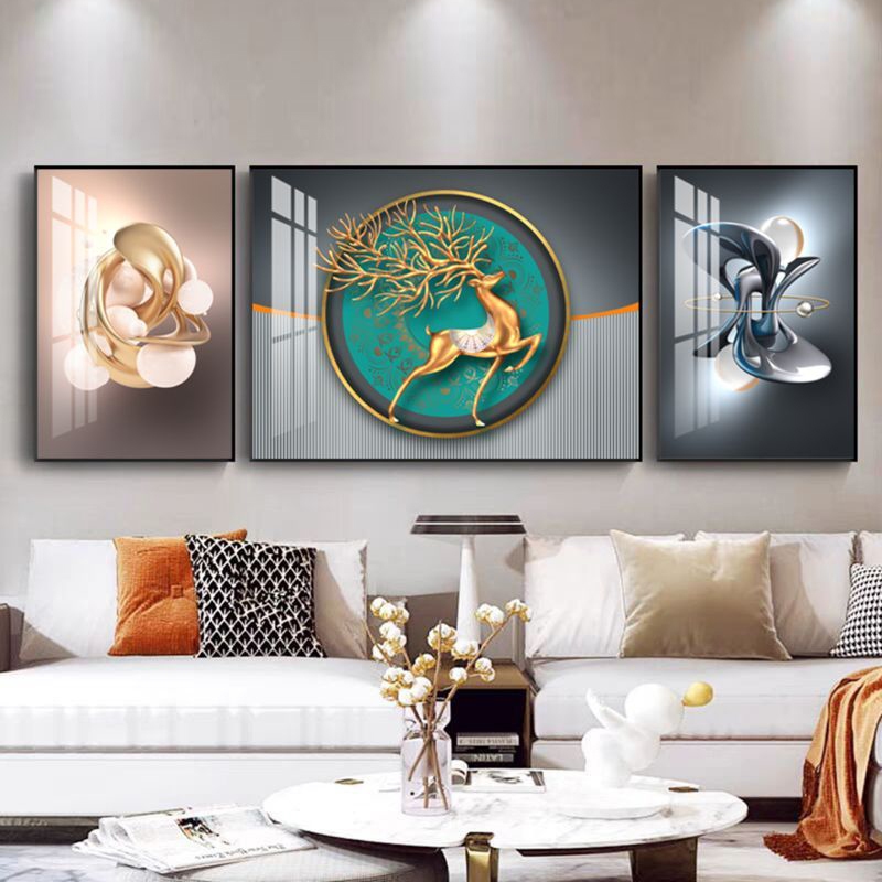 Bộ 3 Tranh Tráng Gương Treo Tường In 5D – Sắc Nét, Sang Trọng, Quà Tặng Ý Nghĩa | Mijan Funiture