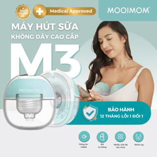 Máy Hút Sữa Không Dây Cao Cấp MOOIMOM M3, Nhỏ Gọn Siêu Nhẹ,Tiếng Ồn Thấp, Hút Êm Ái, BH Lỗi 1 Đổi 1.