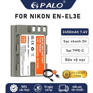 PALO Pin máy ảnh EN-EL3E cho máy ảnh Nikon D70 D70s D80 D90 D200 D300 D700 D300S