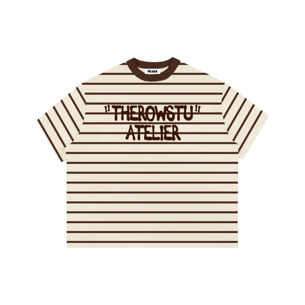 Áo Thun Boxy Sọc Ngang Tay Ngắn Thun Borip QC Local Brand THEROW " LOGO R  " Áo Phông Forrm Rộng Kiểu Đẹp Unisex Nam Nữ | BigBuy360 - bigbuy360.vn