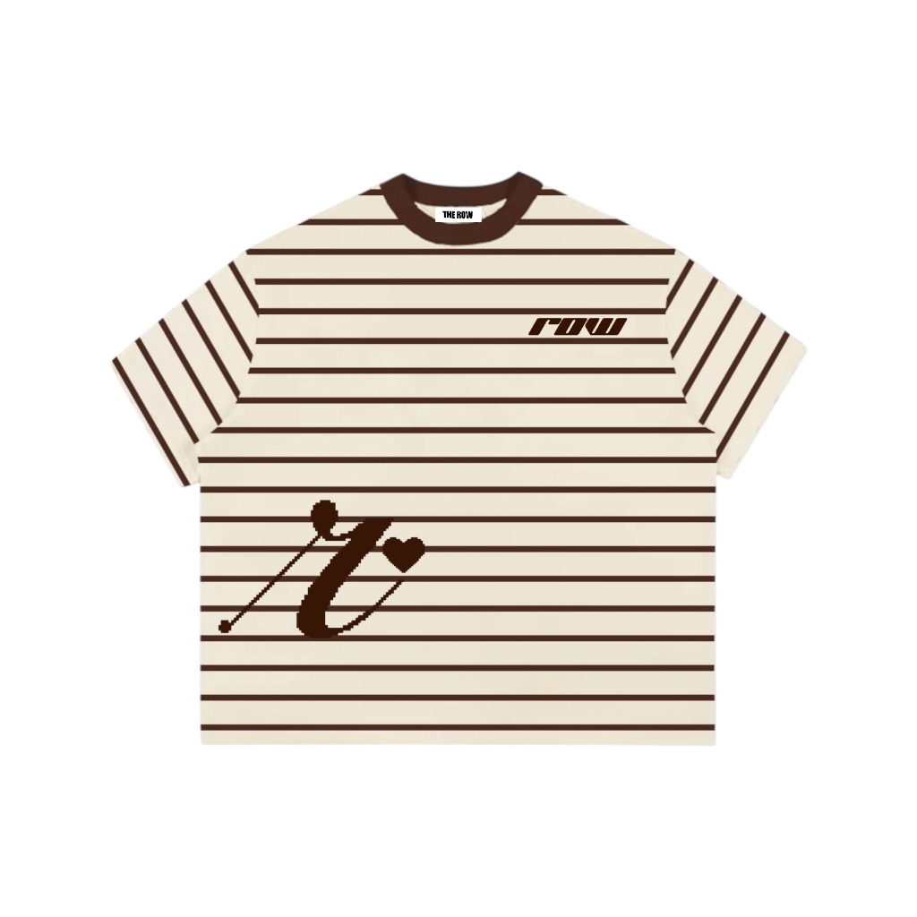 Áo Thun Boxy Sọc Ngang Tay Ngắn Thun Borip QC Local Brand THEROW " LOGO R  " Áo Phông Forrm Rộng Kiểu Đẹp Unisex Nam Nữ | BigBuy360 - bigbuy360.vn