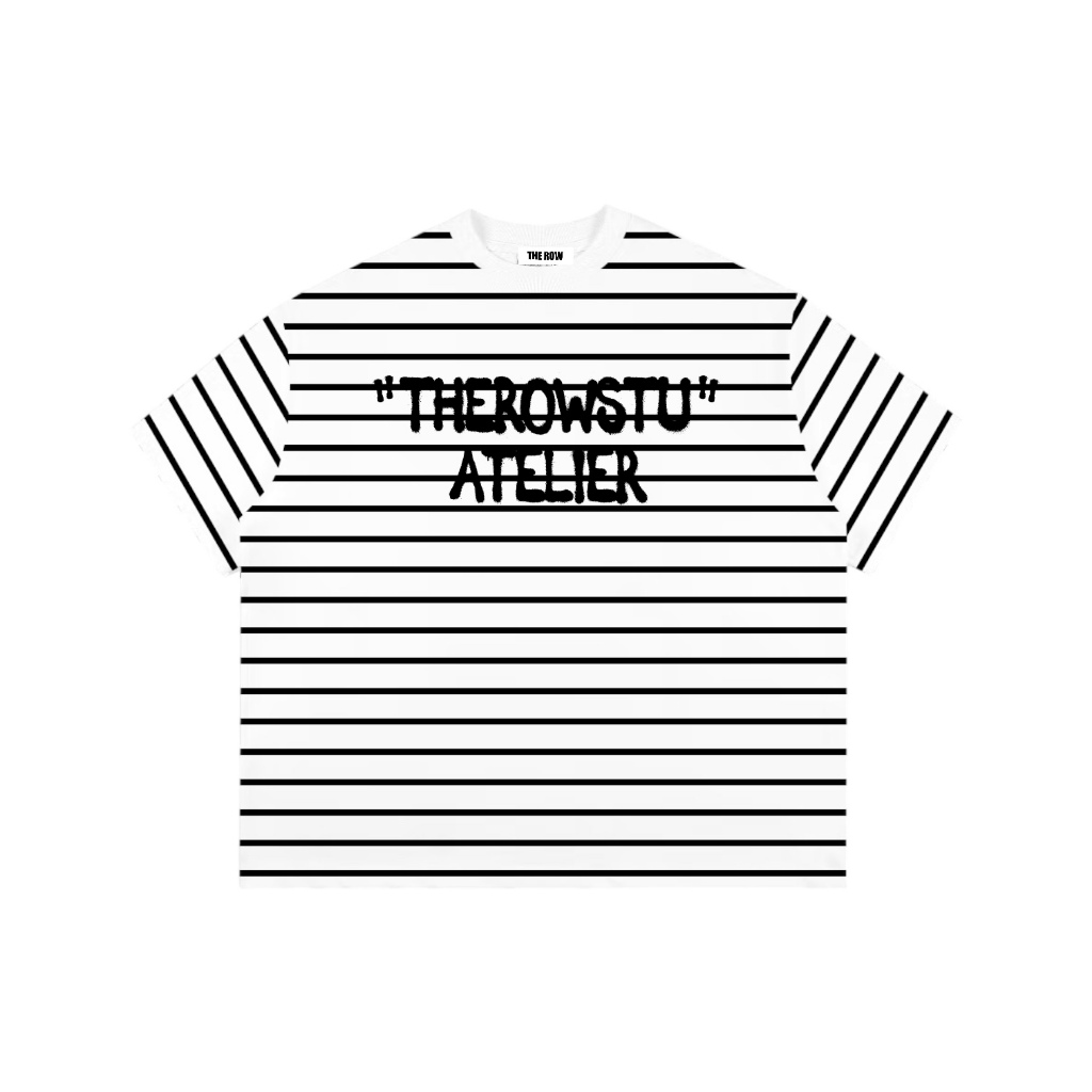 Áo Thun Boxy Sọc Ngang Tay Ngắn Thun Borip QC Local Brand THEROW " LOGO R  " Áo Phông Forrm Rộng Kiểu Đẹp Unisex Nam Nữ | BigBuy360 - bigbuy360.vn