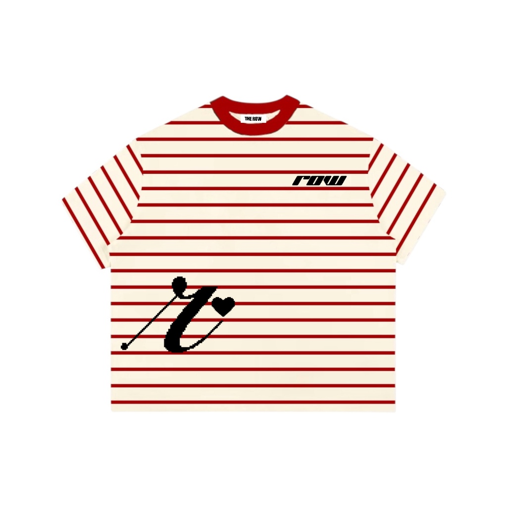 Áo Thun Boxy Sọc Ngang Tay Ngắn Thun Borip QC Local Brand THEROW " LOGO R  " Áo Phông Forrm Rộng Kiểu Đẹp Unisex Nam Nữ | BigBuy360 - bigbuy360.vn