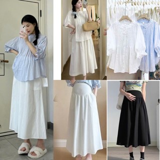  Siêu đẹp-Sét Áo chân váy Bầu xinh xắn sét mặc đi chơi đi làm công sở mặc thoáng mát thoải mái Lịch sự 