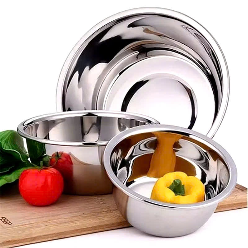 Thau sâu inox, Thau chậu inox, Âu inox sâu, Thau chậu sâu lòng inox, Thau inox đa năng, Chậu/tô/thâu