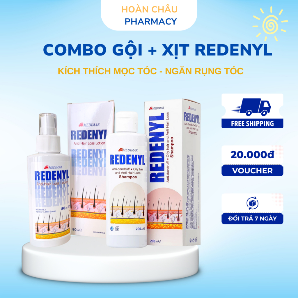 XỊT REDENYL KÍCH THÍCH MỌC TÓC, NGĂN RỤNG TÓC chai 80ml