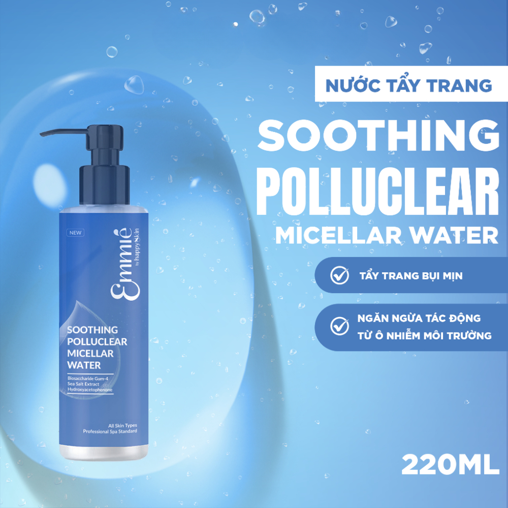 Ảnh 2 của Nước Tẩy Trang Emmié Derma Micellar Water sạch sâu, không cay mắt, không đắng miệng, không khô da