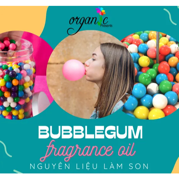 HƯƠNG KẸO GUM (BUBBLE GUM FRAGRANCE OIL) 50mL 100mL