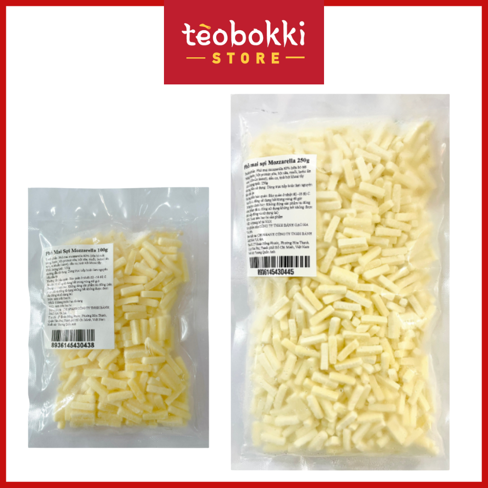 [SHIP HCM] Phô Mai Sợi Mozzarella 100g / 250g - Phô mai mozarella Anchor