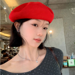 Mũ nồi nữ trơn Hàn Quốc YNCaps nón beret bánh tiêu trơn đơn giản kiểu dáng tiểu thư 