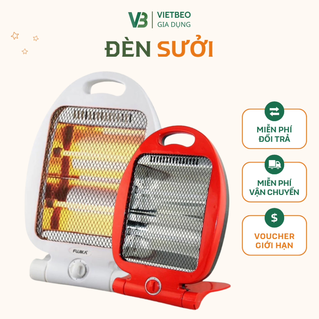 Đèn sưởi DIDOOGLT máy sưởi  2 có tấm lưới cách nhiệt an toàn, tỏa nhiệt nhanh