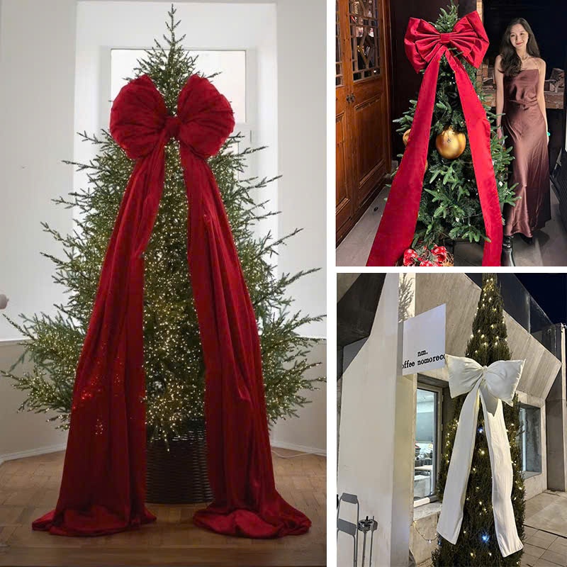 Nơ Lớn Vải Nhung Đuôi Dài NV23 Sang Trọng Trang Trí Noel Giáng Sinh
