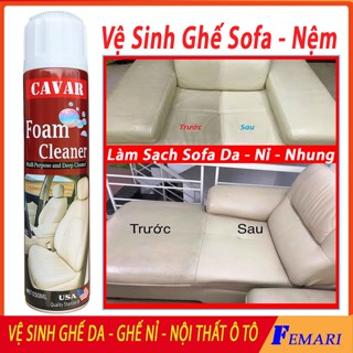 Chai Xịt Vệ Sinh Sofa Da - Vệ Sinh Nội Thất Ôtô - Làm Sạch Ghế Da - Tẩy Ghế Sofa - Vệ sinh ô tô