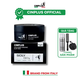 Sáp vuốt tóc nam Cin Plus Right Đen Sicily 1504 100g chính hãng gel, wax giữ nếp tóc - Cinplus