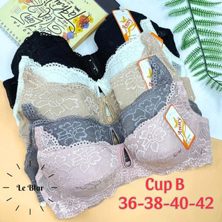  Áo ngực nữ bigsize áo lót ren hoàn toàn không mút có gọng nội y cup B Thái Lan Anny 10030 Leblur 