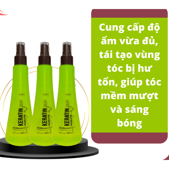 Sữa Dưỡng Tóc Karanz Keratin Moisture Lotion 250ml – Xịt Dưỡng Keratin Phục Hồi Tóc Hư Tổn