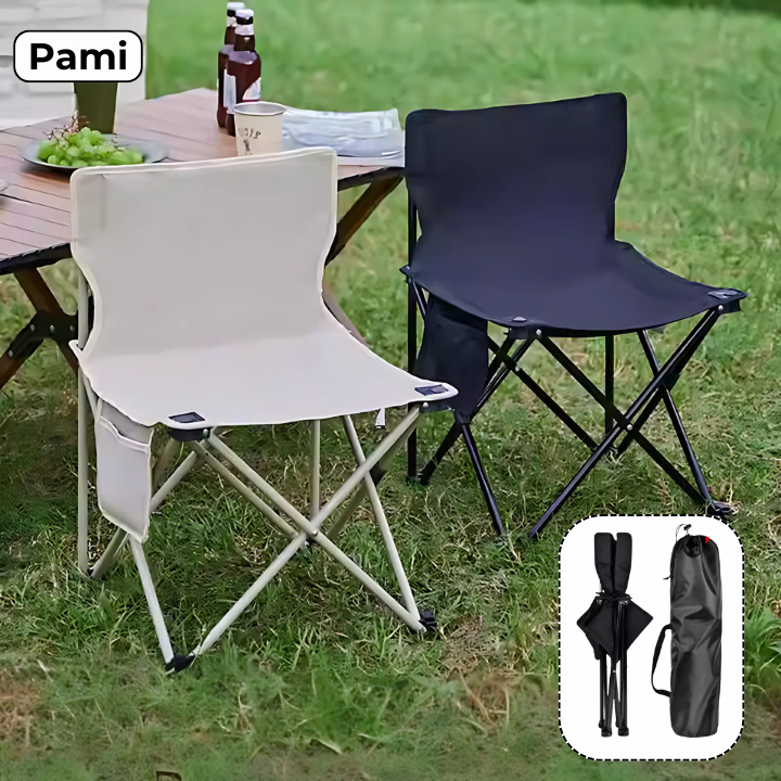 Ghế Xếp Gấp Gọn Dã Ngoại Pami 2 Lớp, Ghế Câu Cá – Ghế Camping Kèm Túi