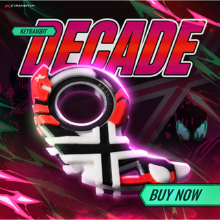   KAMEN RIDER  Keyrambit Decade - Hành Trình Đa Thế Giới - Chất Liệu Nhựa In 3D Cao Cấp - Móc Khoá Xả Stress 