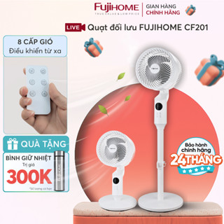  Quạt cây tuần hoàn không khí Nhập Khẩu FUJIHOME CF201 Quạt điện đứng đối lưu linh hoạt có cảm ứng tiện lợi an toàn 
