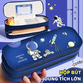  Hộp đựng bút nhiều ngăn dễ thương cho bé đi học lớp 1 Hộp bút chì đa năng tiện lợi mang đi học 
