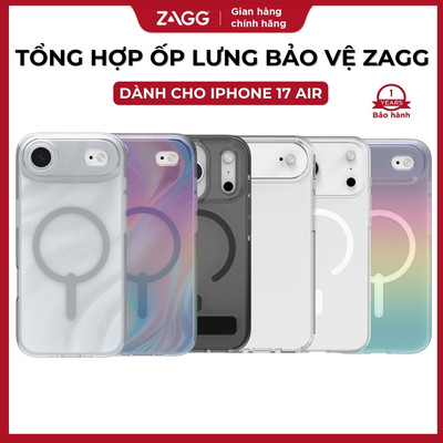 [iPhone Air] Ốp lưng chống sốc ZAGG làm bằng Graphene, sạc không dây và MagSafe, hạn chế vân tay, bảo hành 1 năm 1 đổi 1