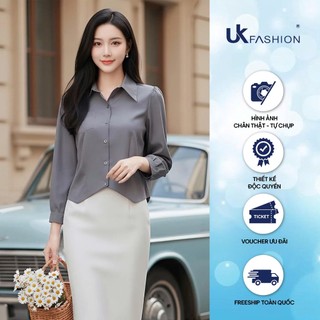  Áo Sơ Mi Súp Gấu Kiểu Thời Trang Công Sở UK Fashion Nữ Tính Nhẹ Nhàng Basic Vải Mềm UNSM2508012 