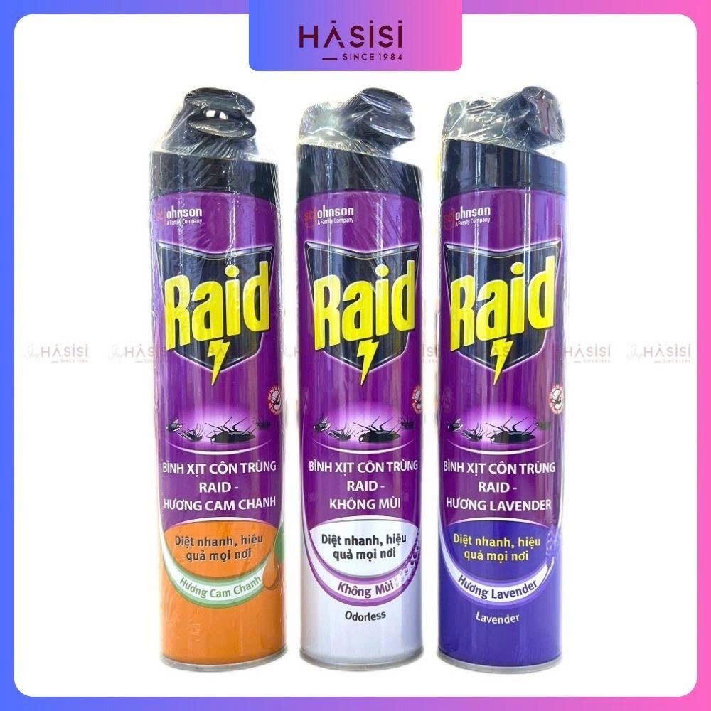 Bình Xịt Côn Trùng RAID (Các Mùi)