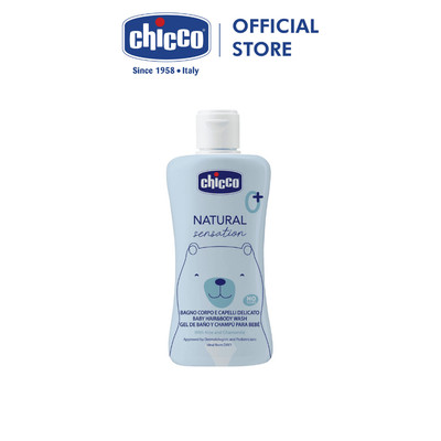 Sữa tắm gội chiết xuất Lô hội & Cúc la mã  Chicco Natural Sensation 0M+ 200ml