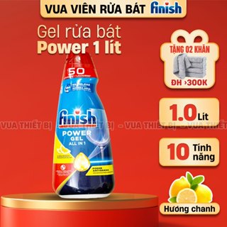  Gel rửa bát FINISH 1000ml Power All in 1 Chai nước tẩy máy rửa chén chính hãng hương chanh 650ml 700ml 900ml eco 0% 